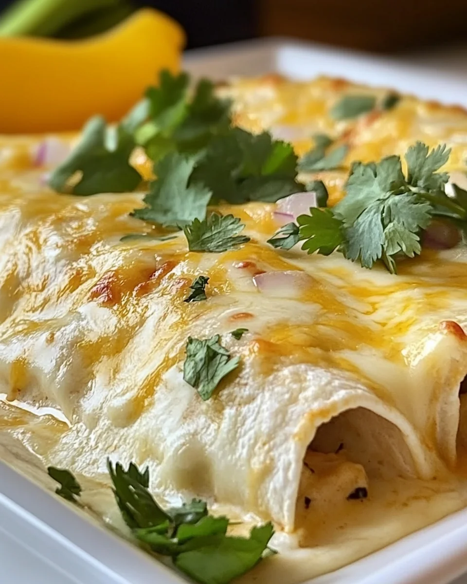 Simple White Chicken Enchiladas - additional image