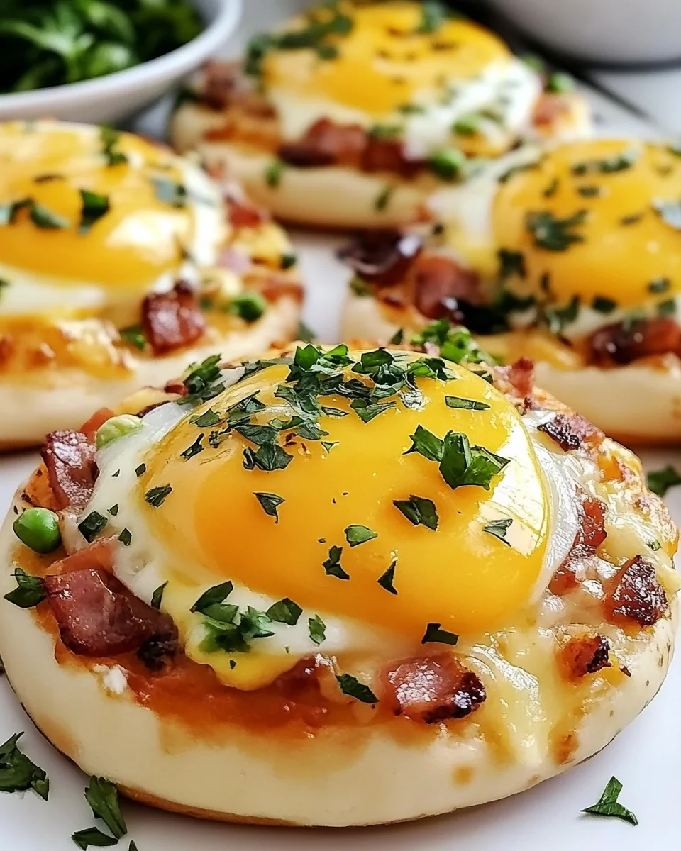 Homemade English Muffin Breakfast Pizza Delight - additional image