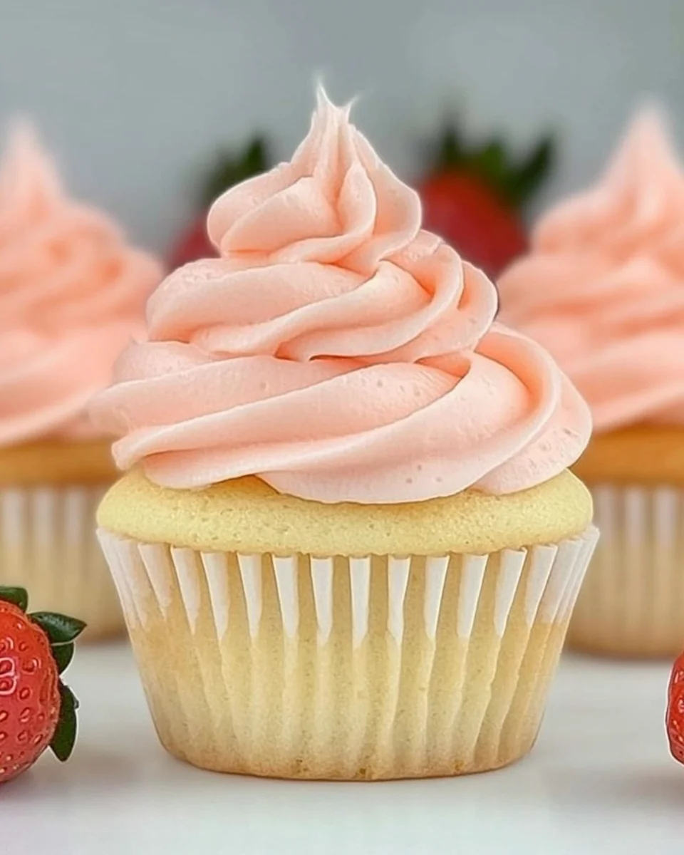 Fresh Strawberry Cupcakes for a Wholesome Treat - additional image