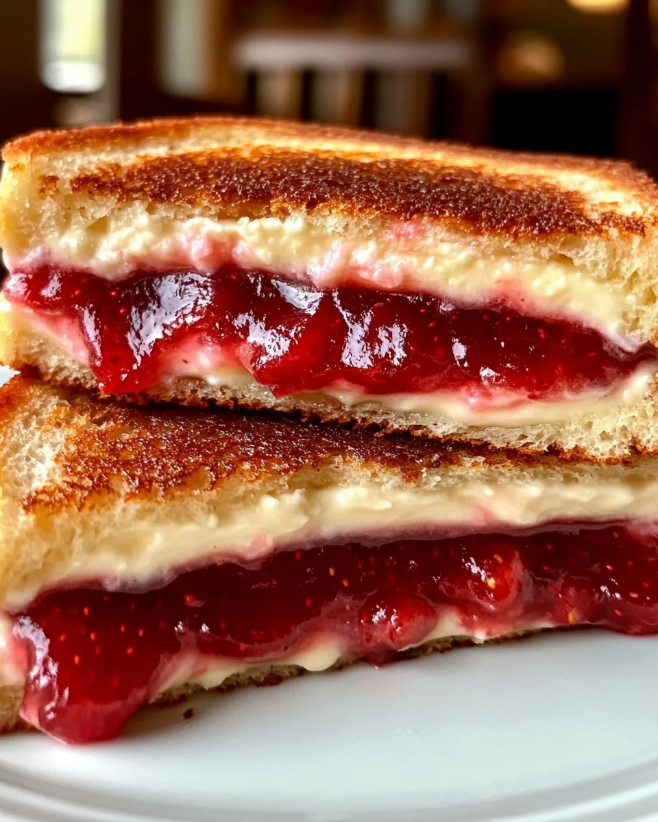 Savory Fried Strawberry Cheesecake Sandwiches - additional image