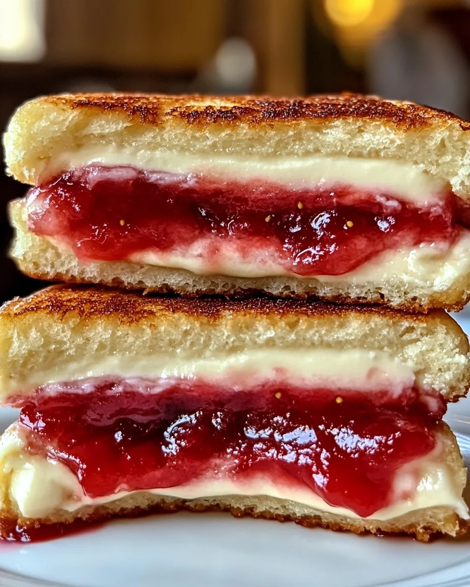 Savory Fried Strawberry Cheesecake Sandwiches