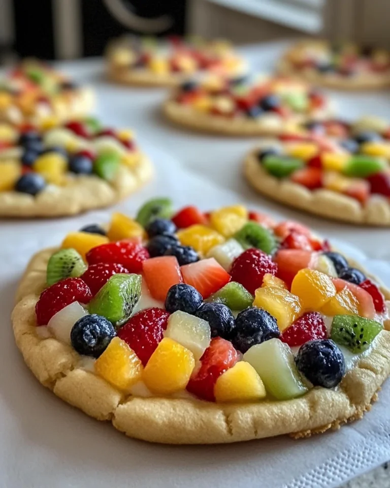 Fresh Fruit Pizza Cookies