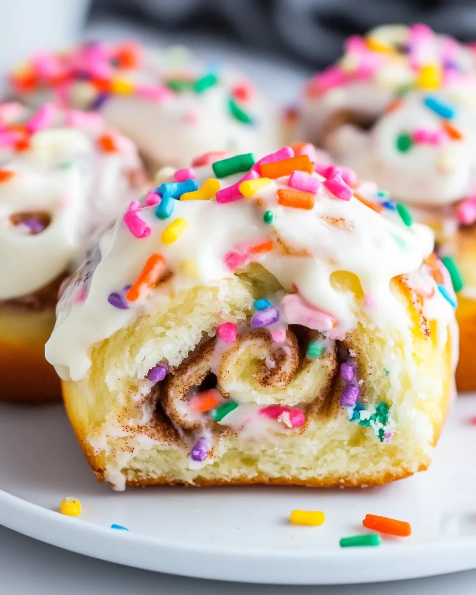 Homemade Funfetti Cinnamon Rolls - additional image