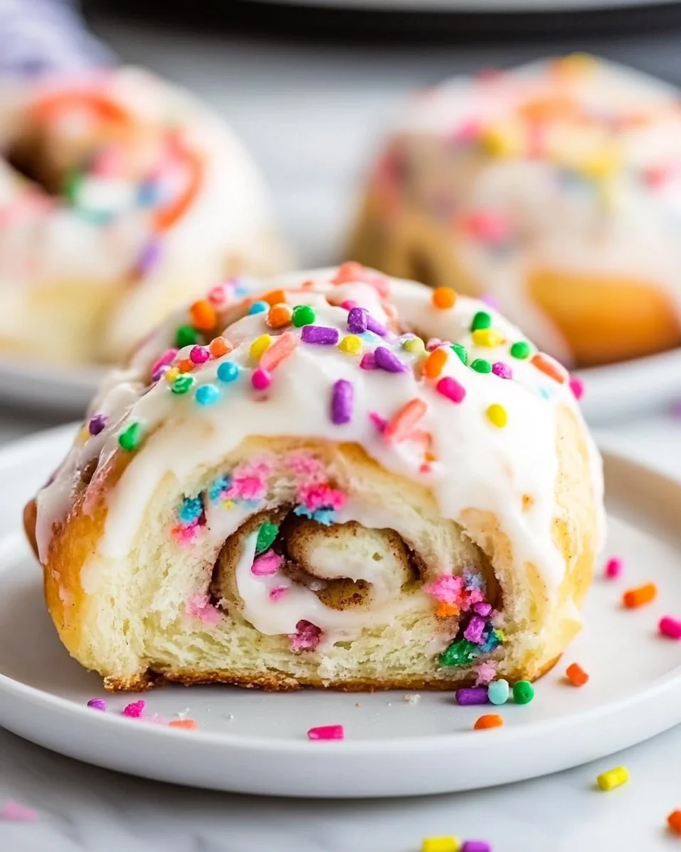 Homemade Funfetti Cinnamon Rolls - additional image