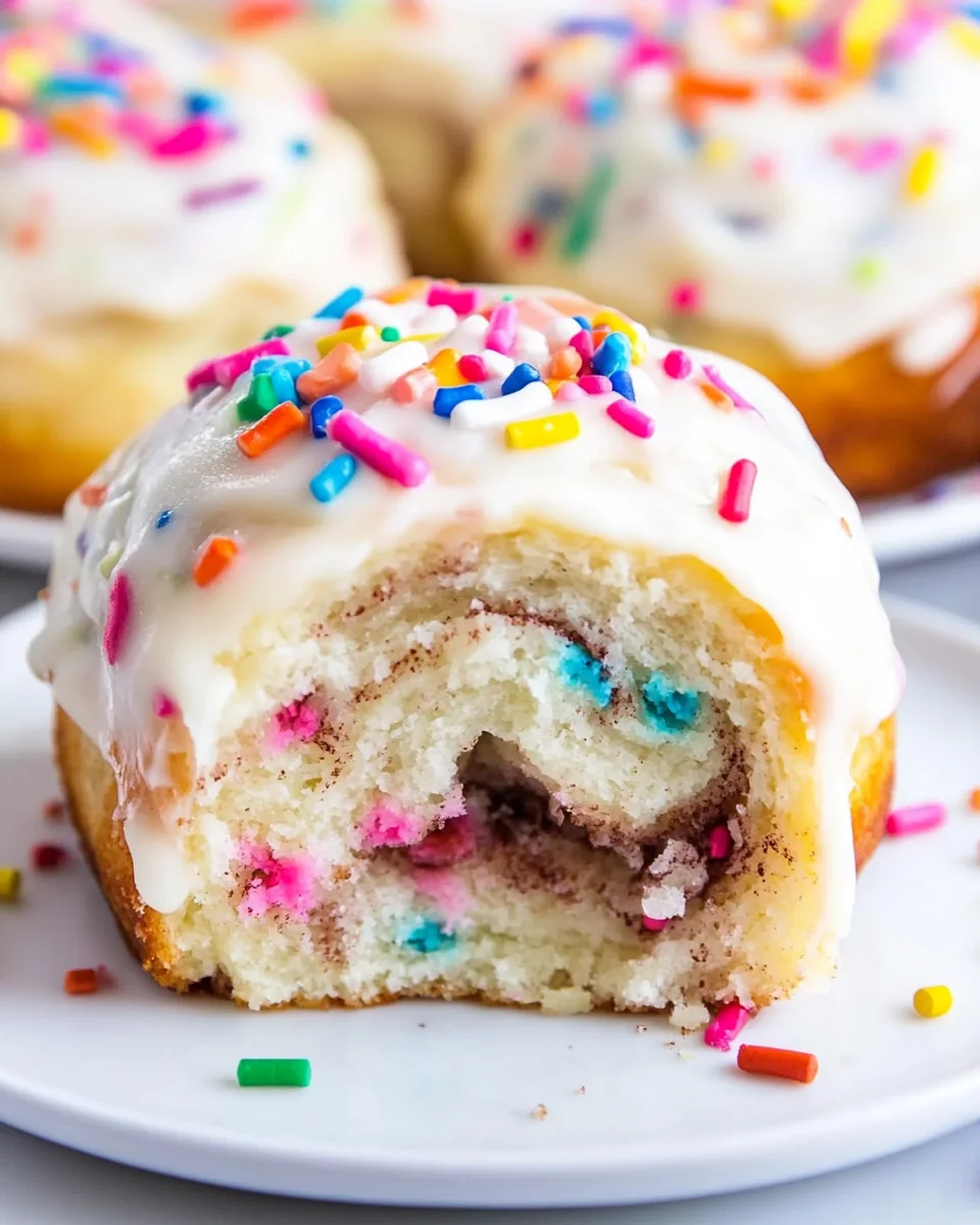 Homemade Funfetti Cinnamon Rolls - additional image