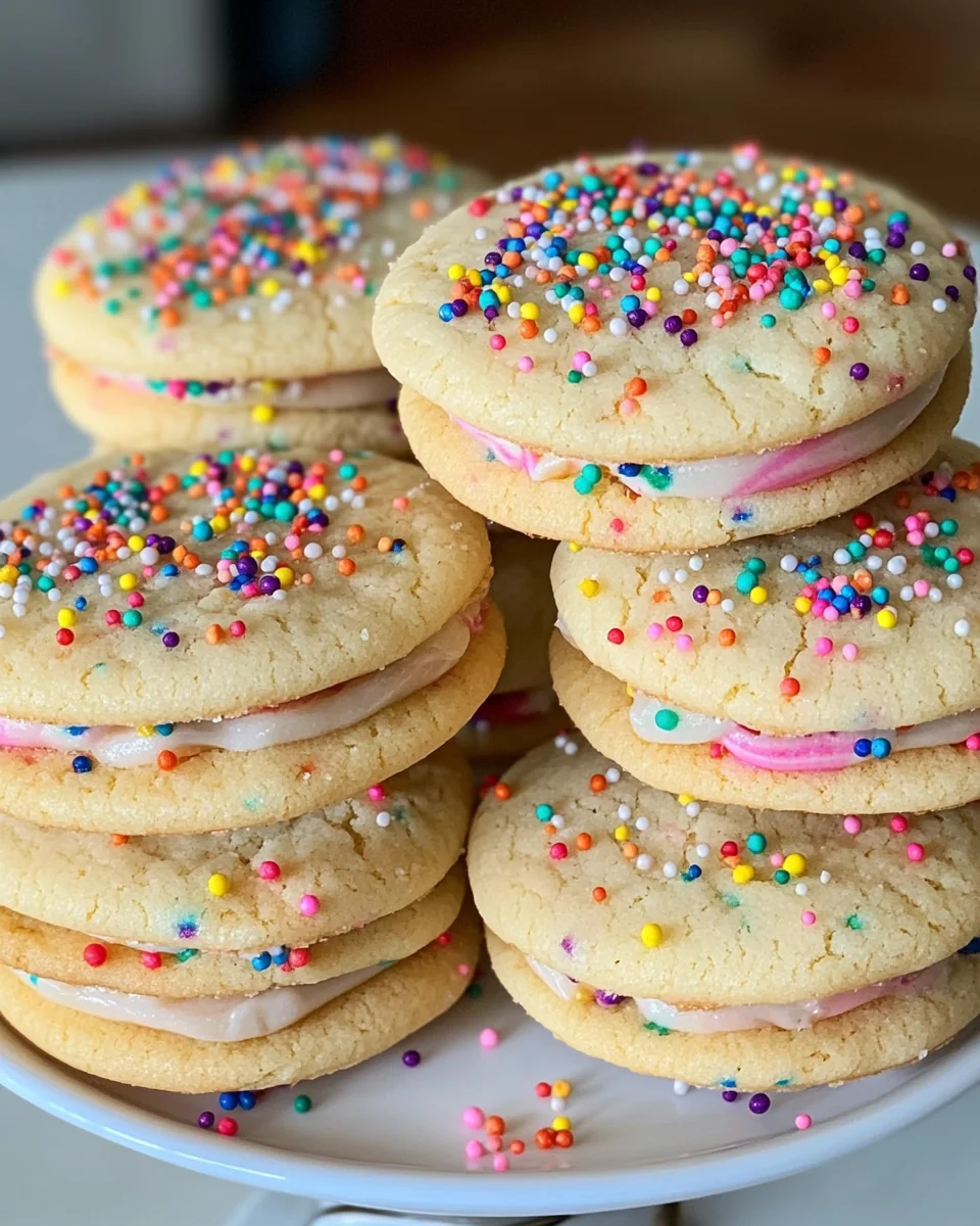 Delicious Funfetti Sandwich Cookies - additional image
