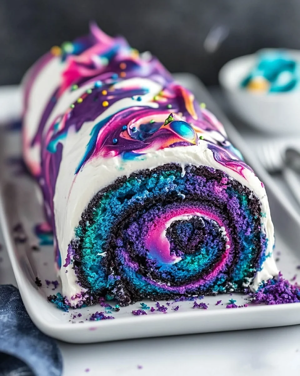 Delicious Homemade Galaxy Cake Roll - additional image