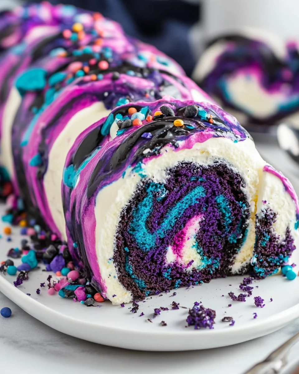 Delicious Homemade Galaxy Cake Roll - additional image