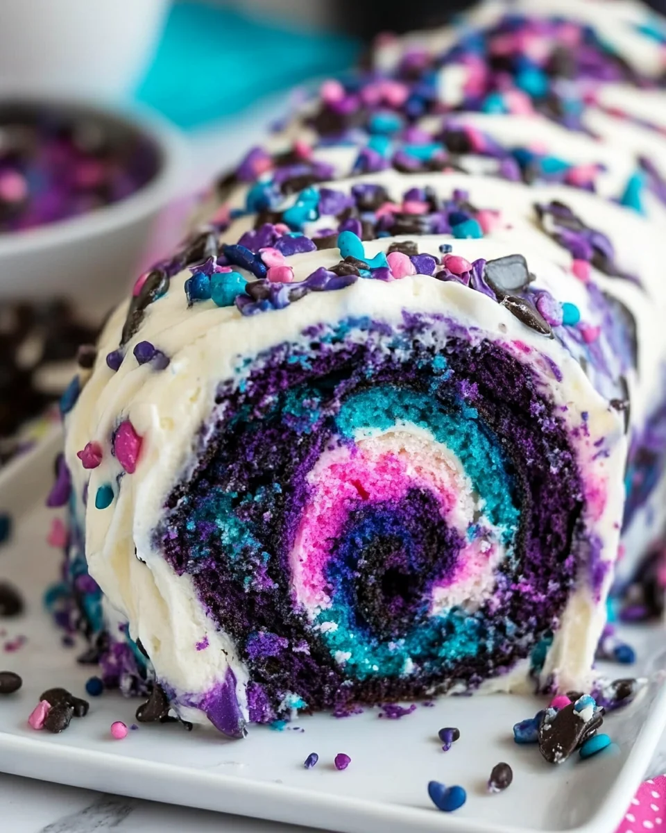 Delicious Homemade Galaxy Cake Roll - additional image