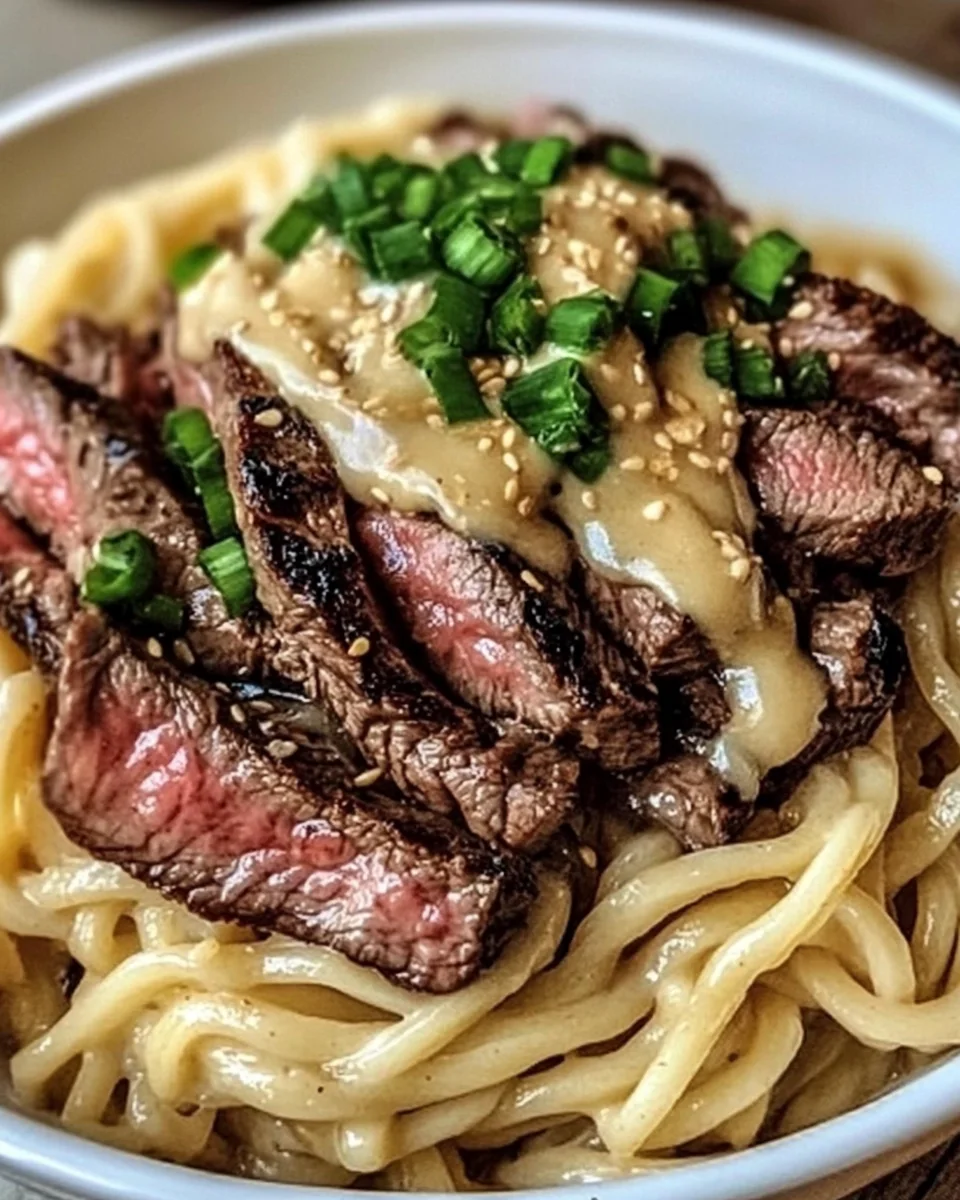 Garlic Butter Steak With Fresh Lightning Noodles - additional image