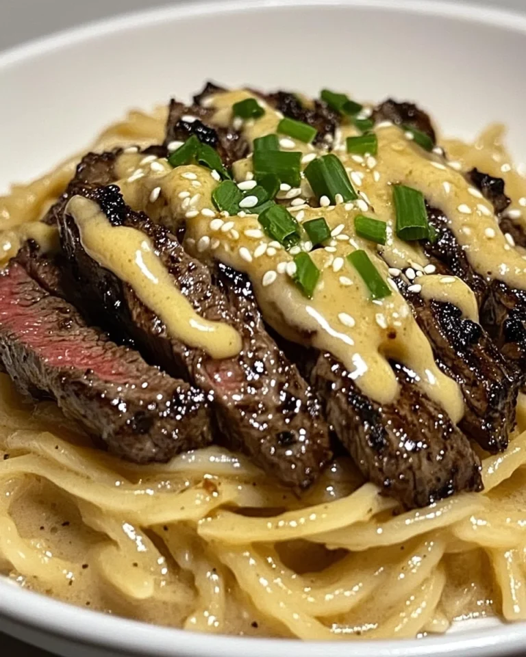 Garlic Butter Steak With Fresh Lightning Noodles