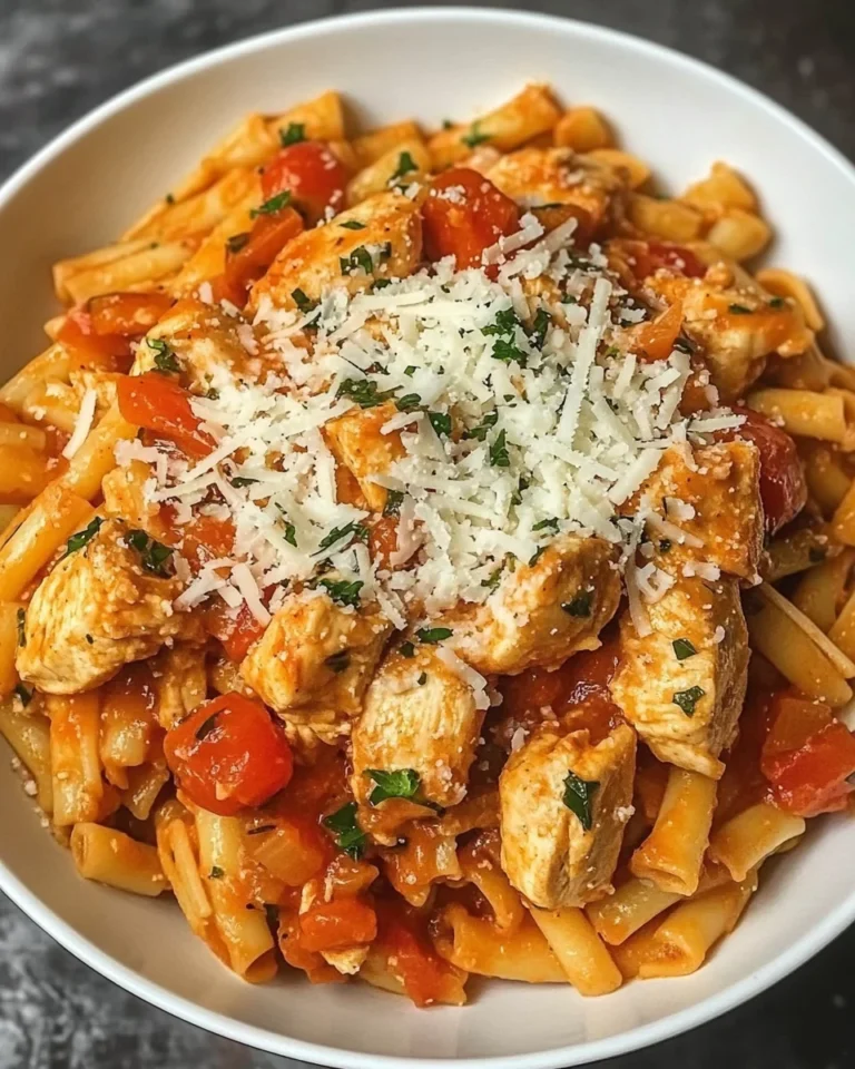 Healthy Garlic Parmesan Chicken Pasta Recipe
