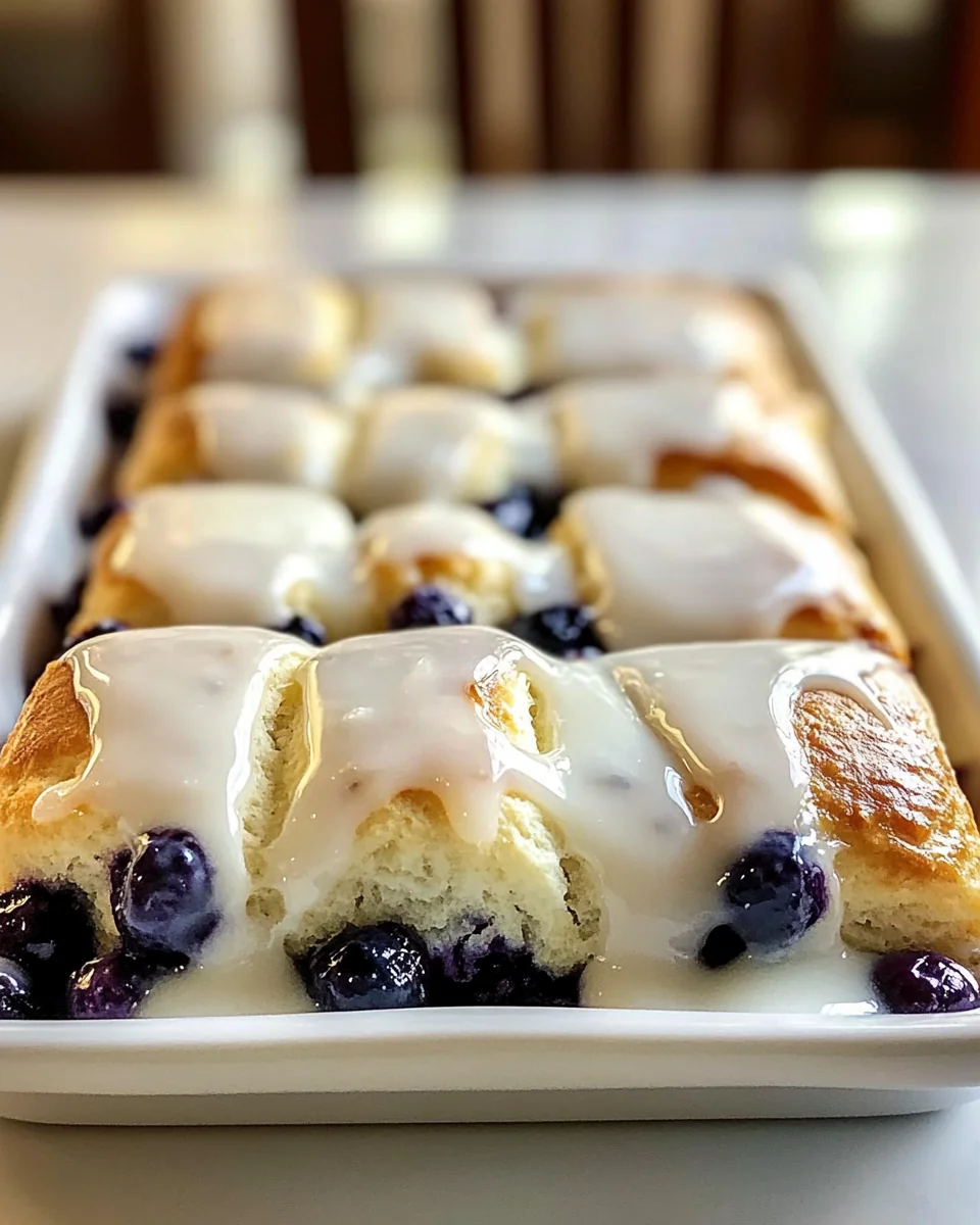 Homemade Glazed Blueberry Biscuits - additional image