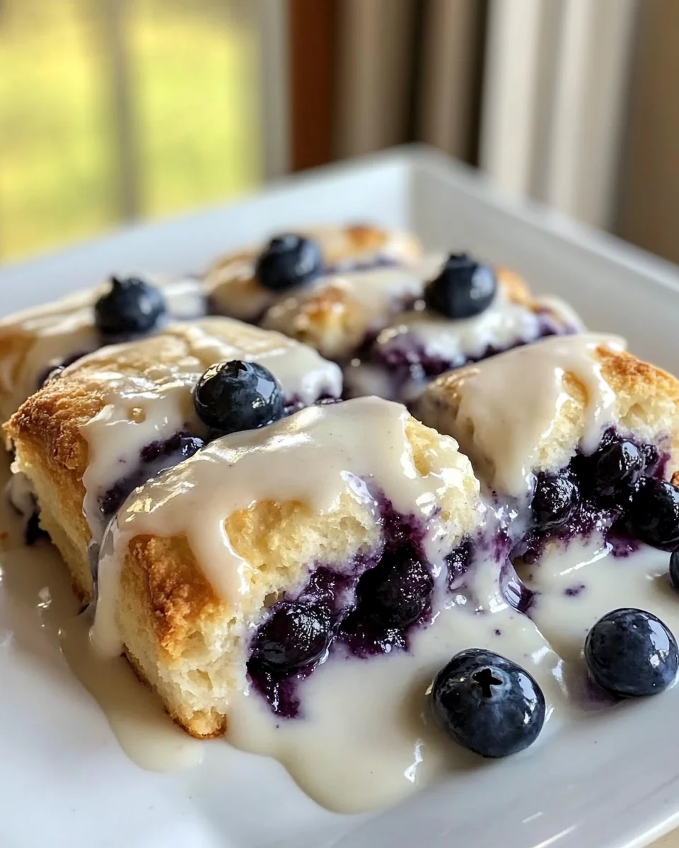 Homemade Glazed Blueberry Biscuits - additional image