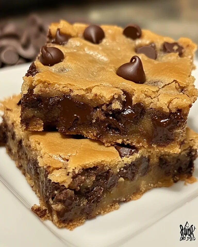Decadent Homemade Chocolate Chip Cookie Bars