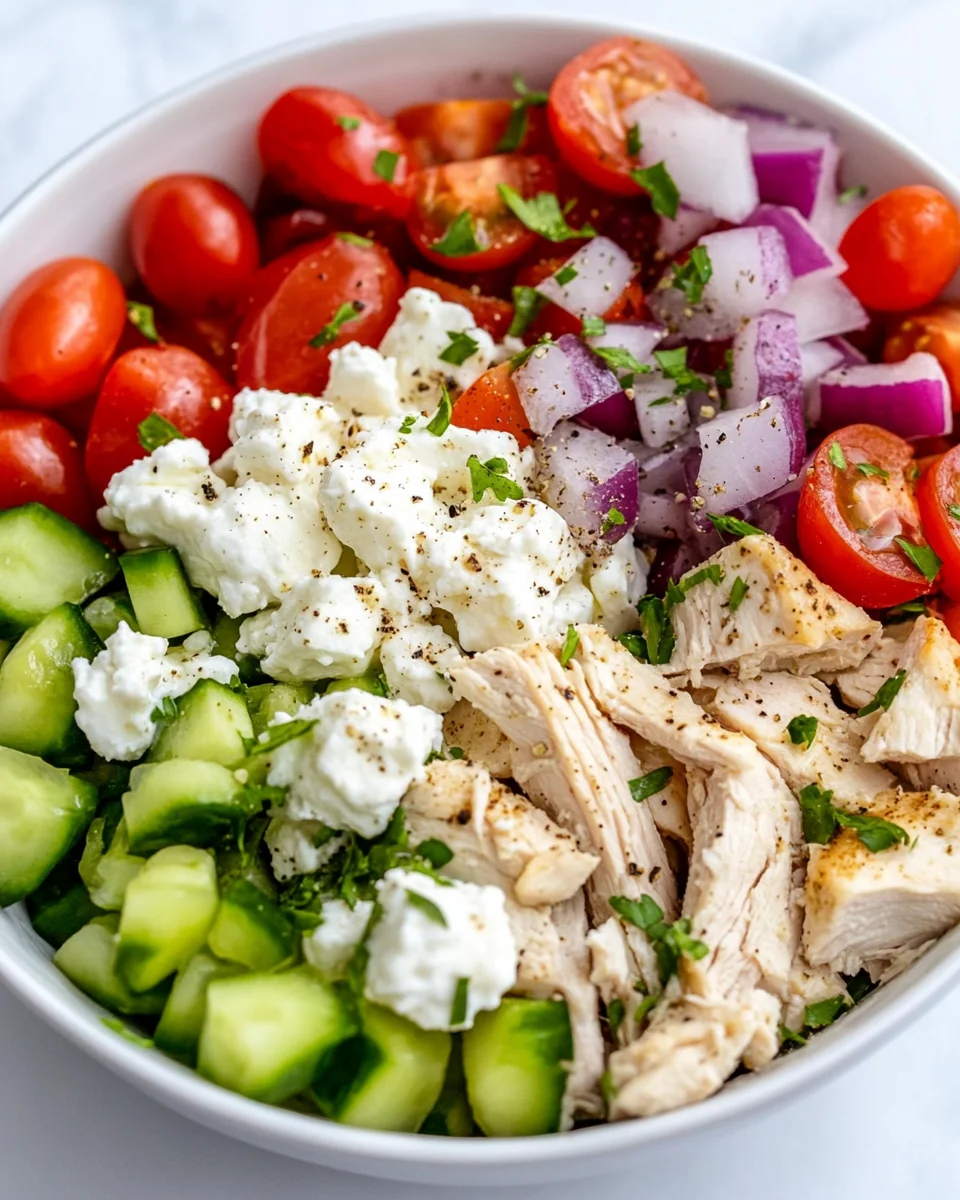 Healthy Greek Chicken Cottage Cheese Bowl - additional image