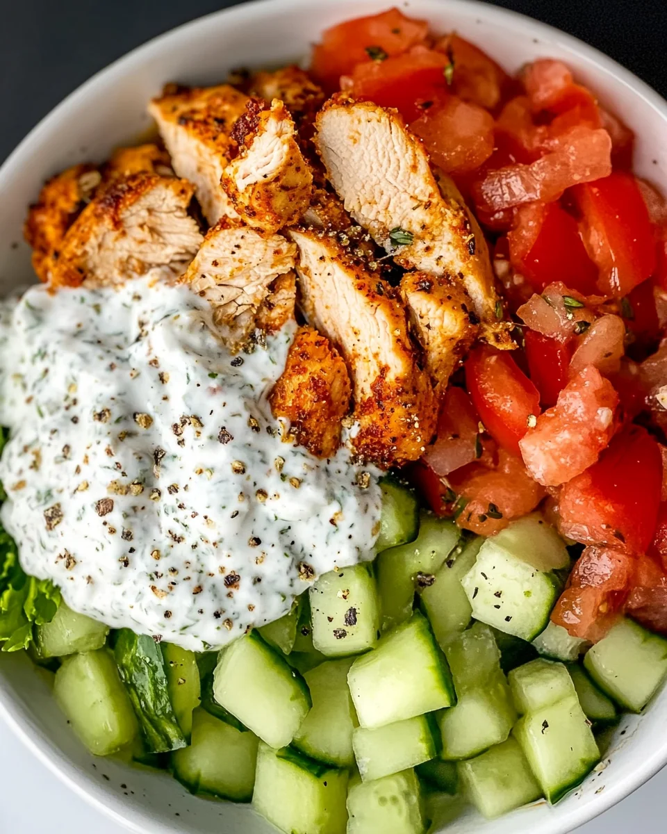 Delicious Greek Chicken Gyro Bowl for a Healthy Meal