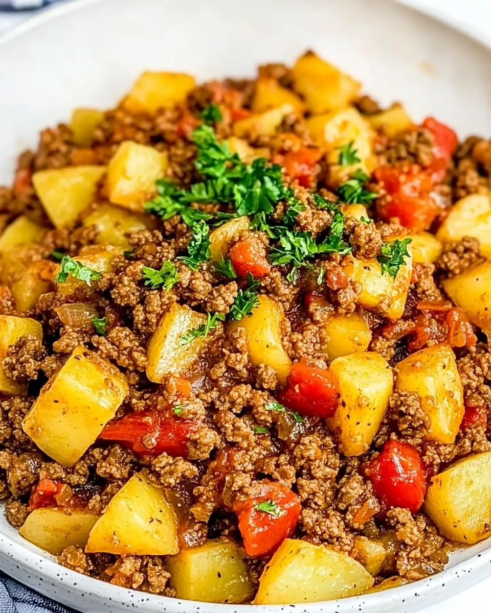 Savory Ground Beef and Potatoes One-Pan Dinner - additional image