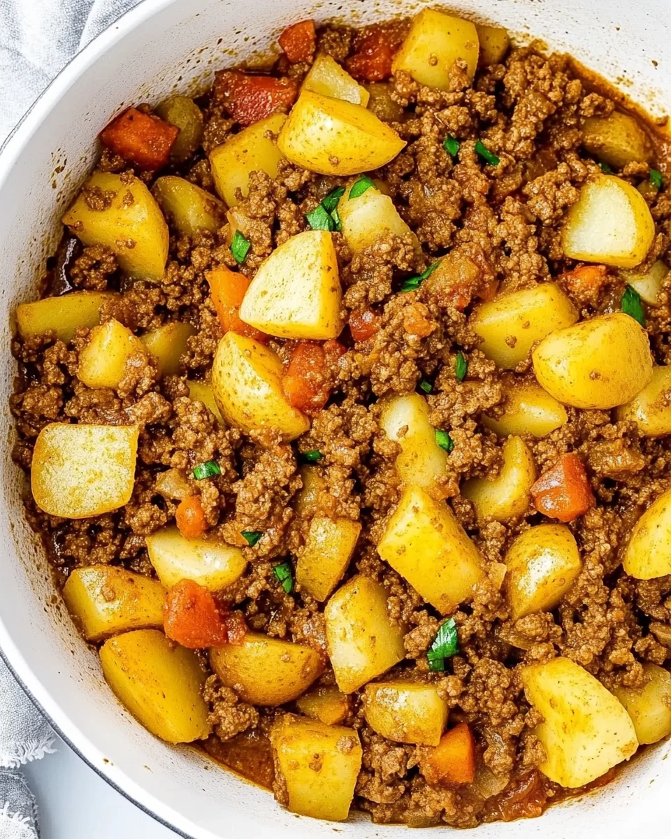 Savory Ground Beef and Potatoes One-Pan Dinner - additional image