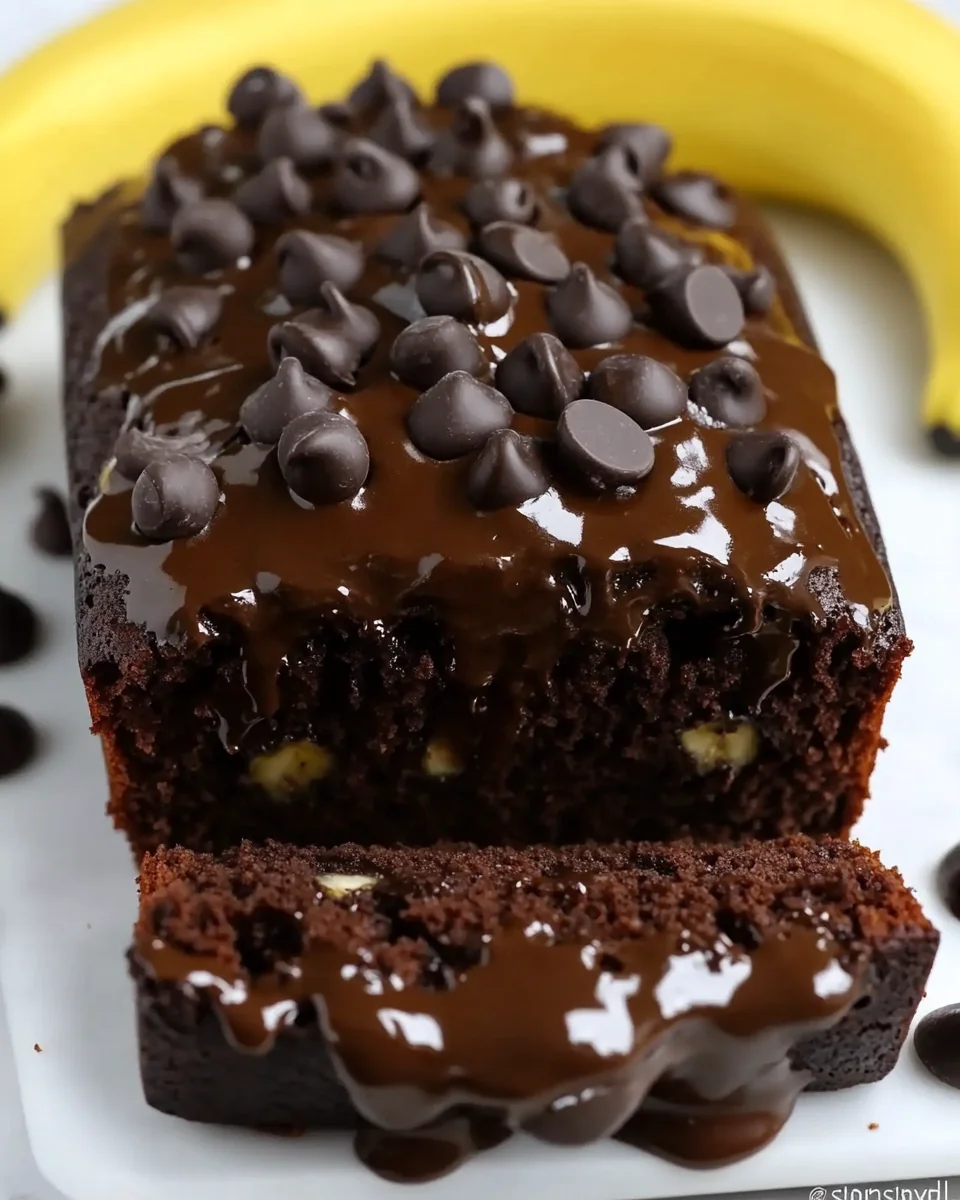 Healthy Chocolate Banana Bread Recipe
