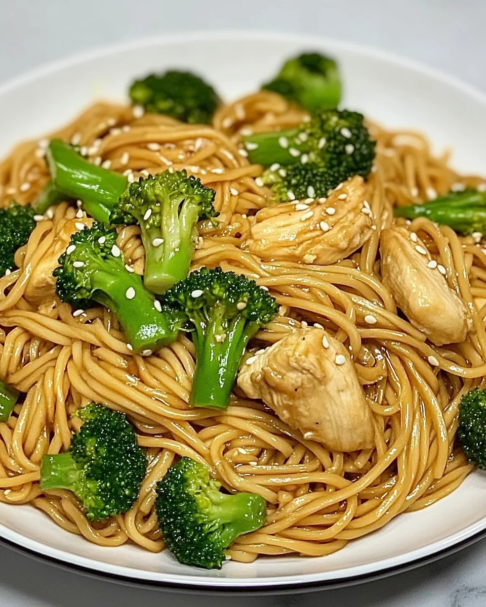 Healthy Sesame Noodles with Chicken and Broccoli Recipe - additional image