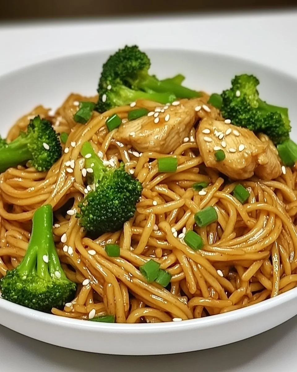Healthy Sesame Noodles with Chicken and Broccoli Recipe - additional image