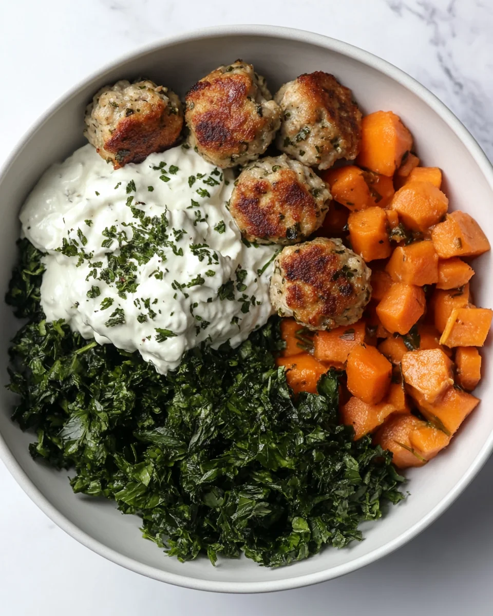 Herby Chicken Meatball Bowl: A Flavorful Comfort Meal - additional image