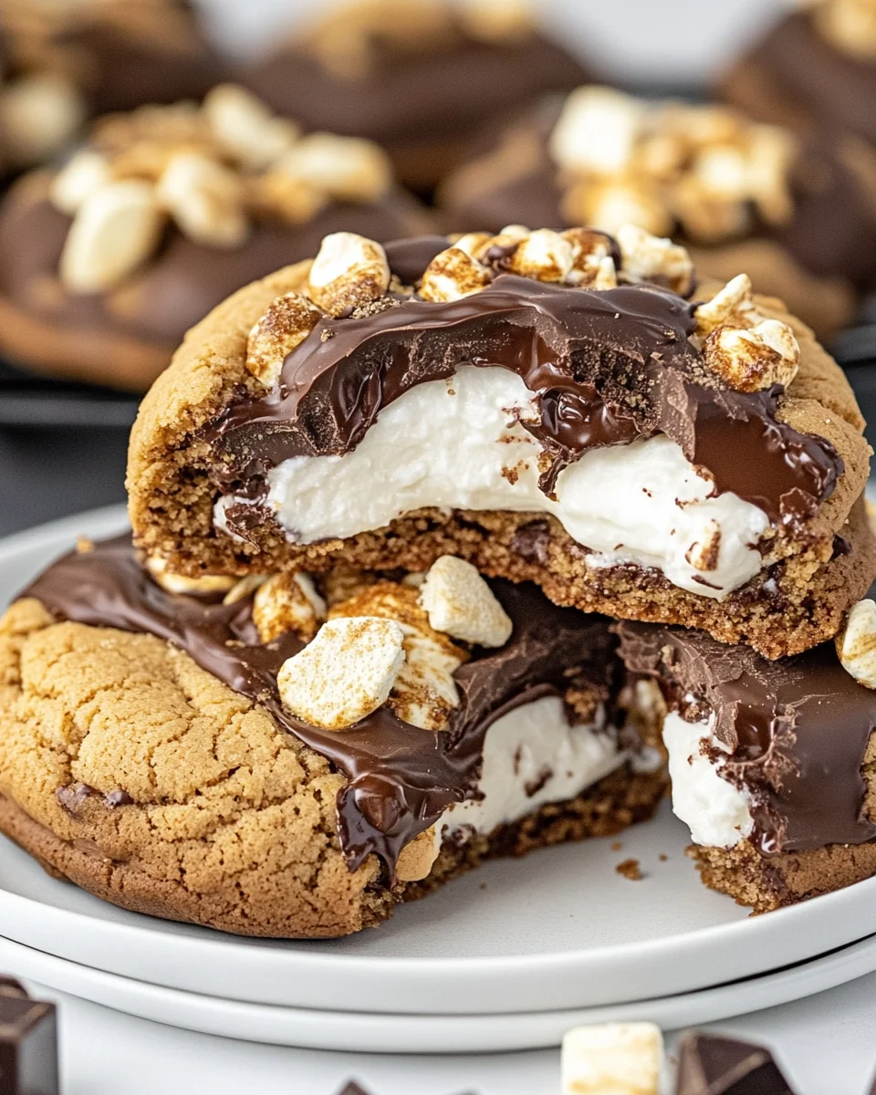 Homemade Chocolate S'mores Cookies That Are Simply Delicious - additional image
