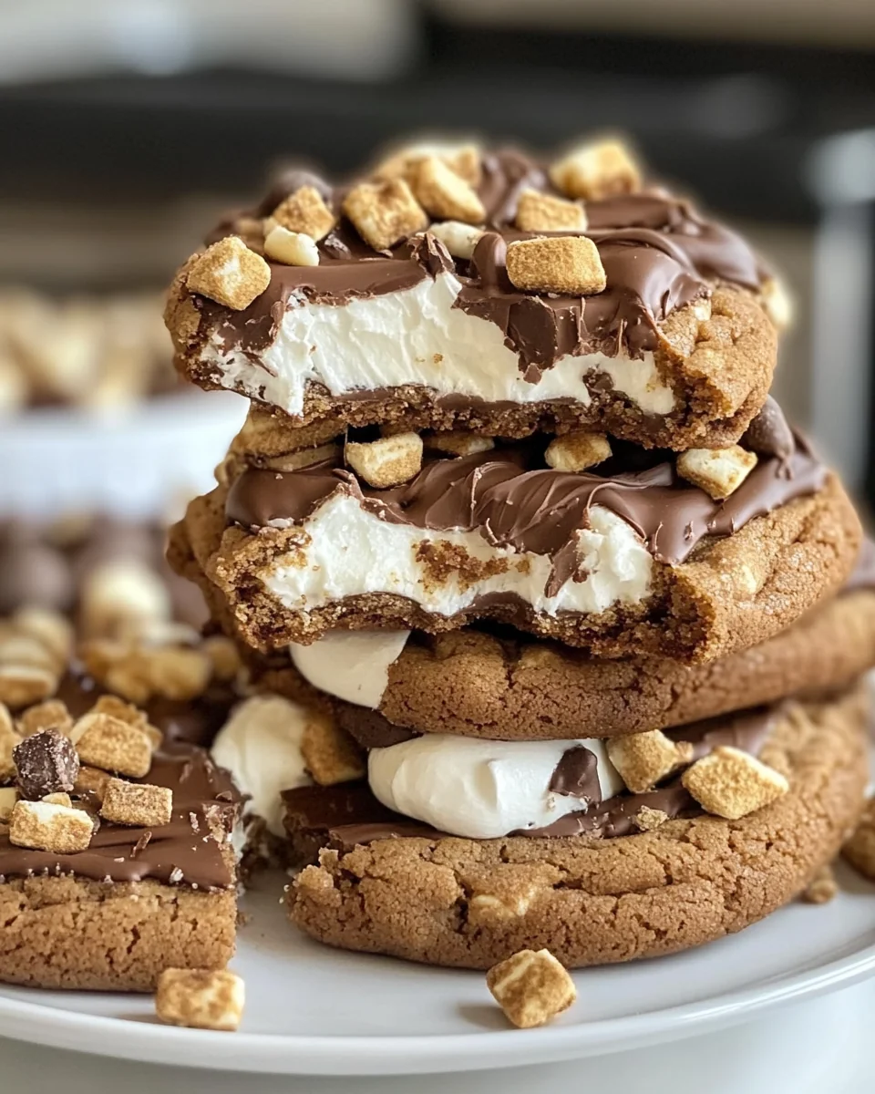 Homemade Chocolate S’mores Cookies That Are Simply Delicious