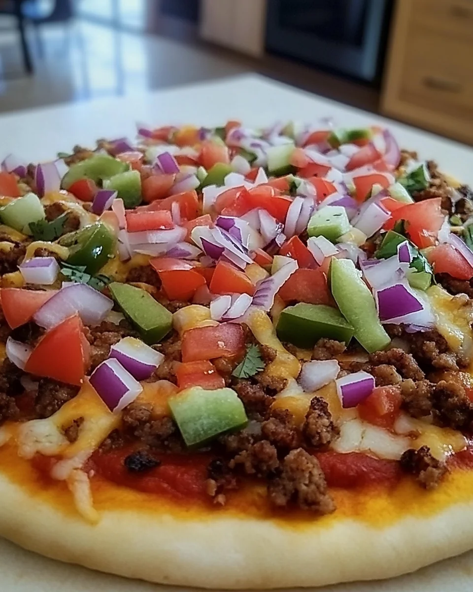 Delicious Homemade Mexican Pizza