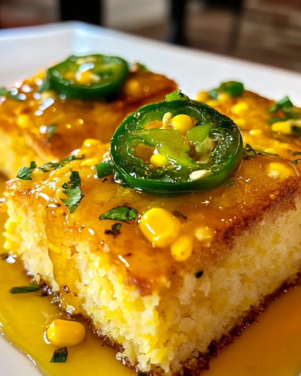 Fresh Jalapeño Cornbread with Lime Honey Glaze - additional image