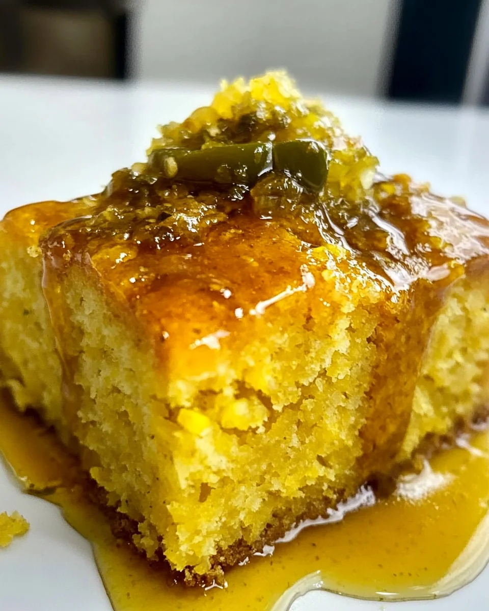 Fresh Jalapeño Cornbread with Lime Honey Glaze - additional image