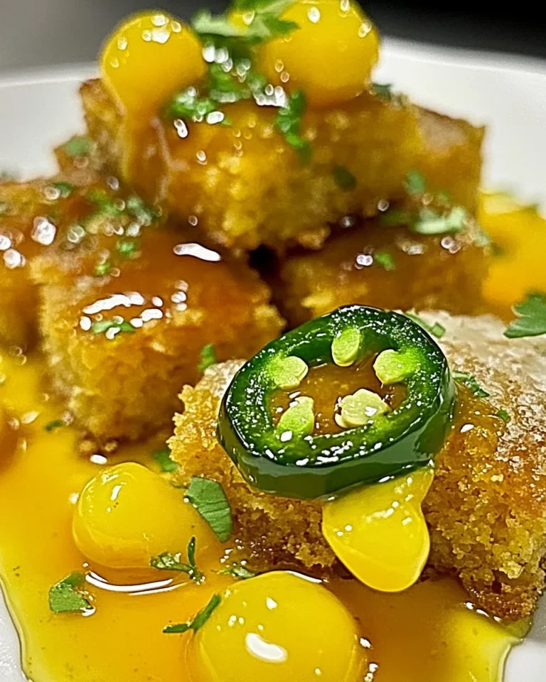 Fresh Jalapeño Cornbread with Lime Honey Glaze