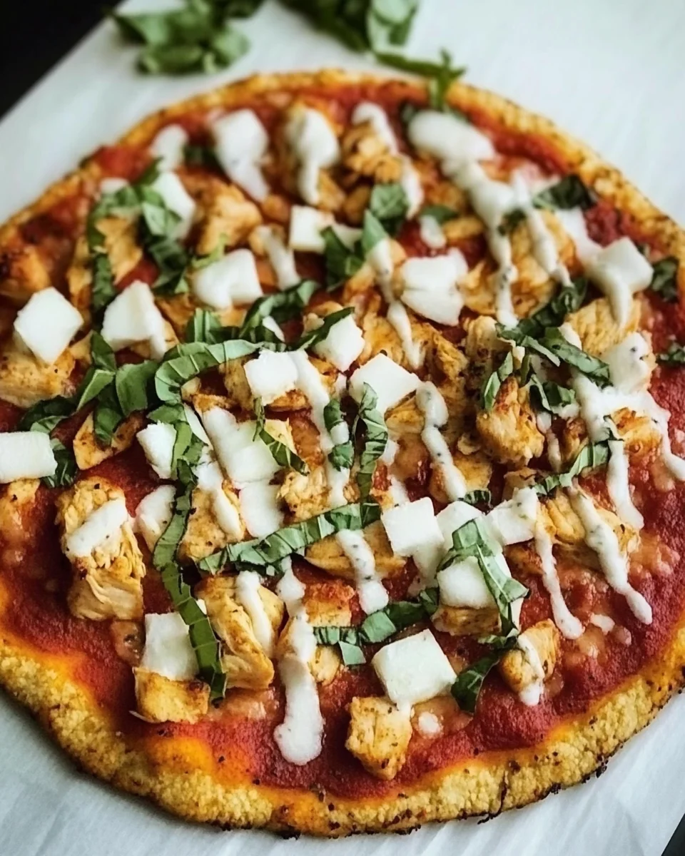 Keto Homemade Pizza with a Perfect Chicken Crust - additional image