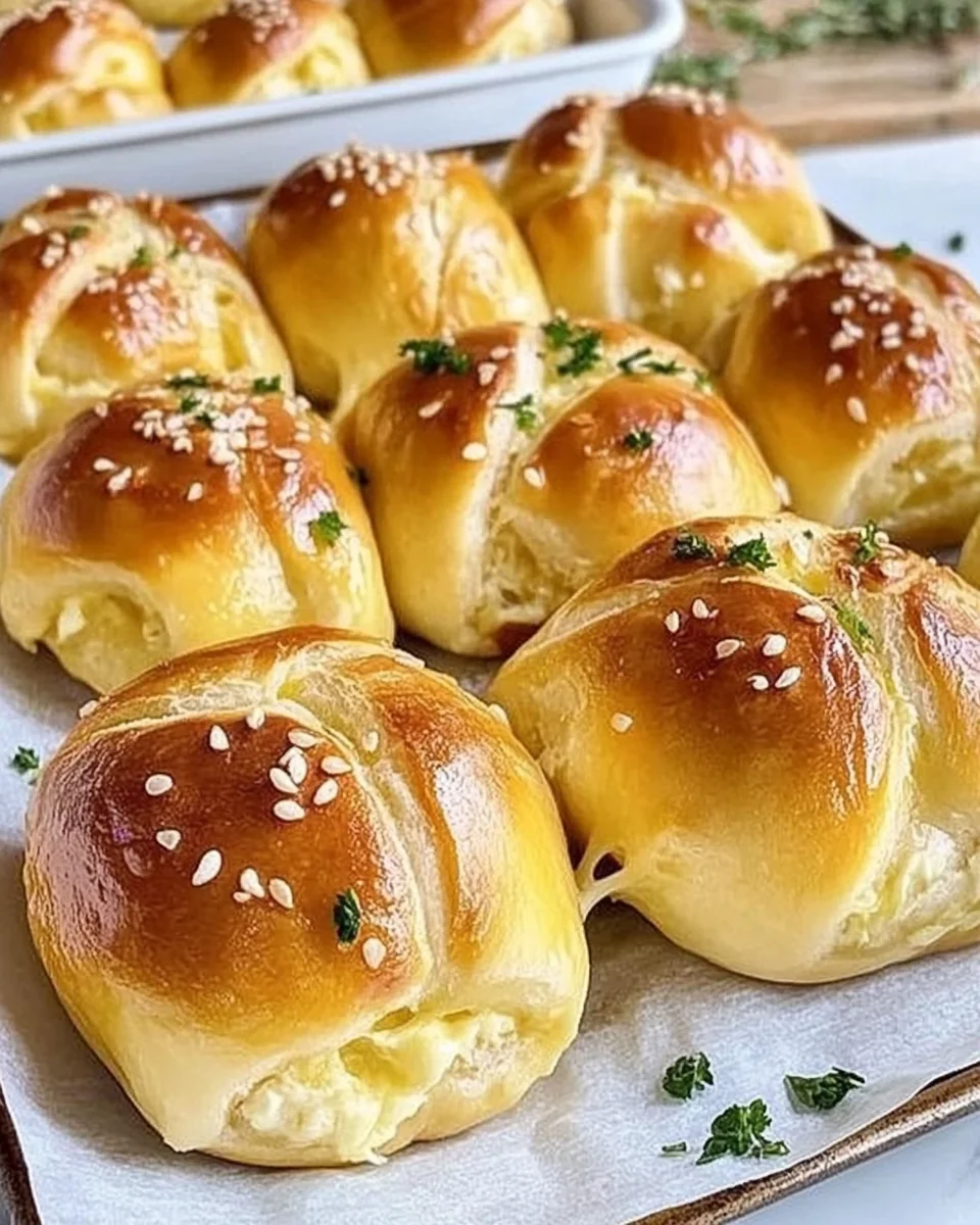 Delicious Korean Cream Cheese Garlic Buns Made From Scratch - additional image