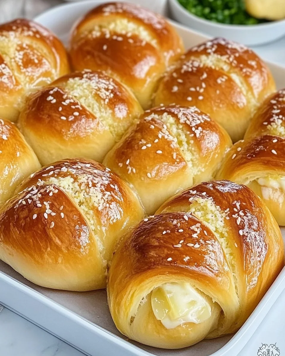 Delicious Korean Cream Cheese Garlic Buns Made From Scratch
