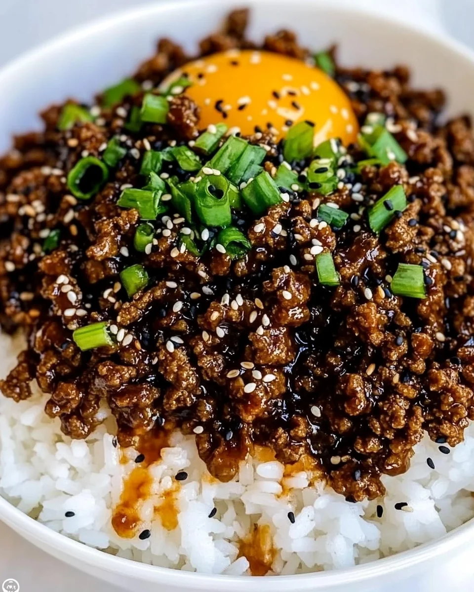 Savory Korean Ground Beef and Rice Bowls - additional image