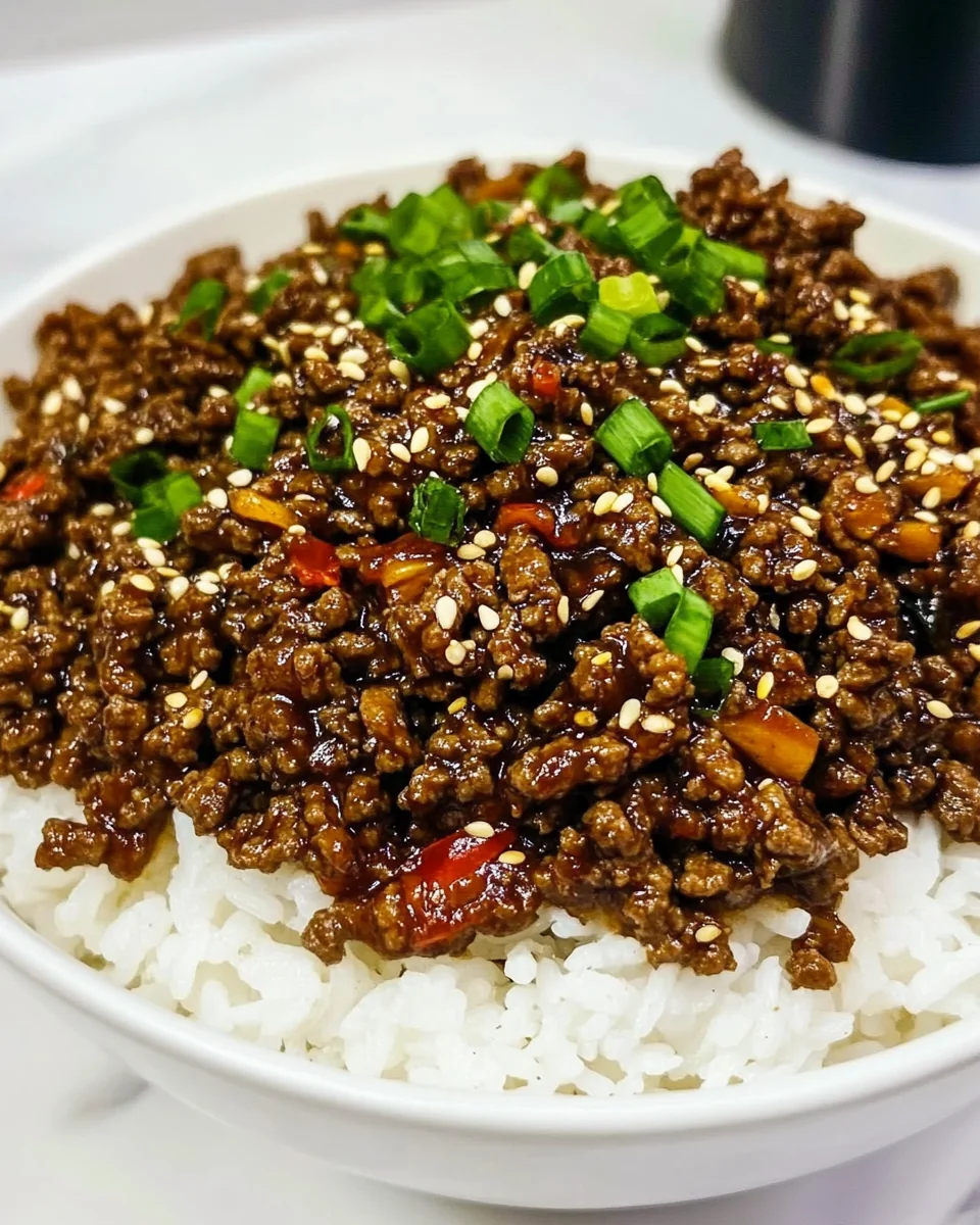 Savory Korean Ground Beef and Rice Bowls - additional image