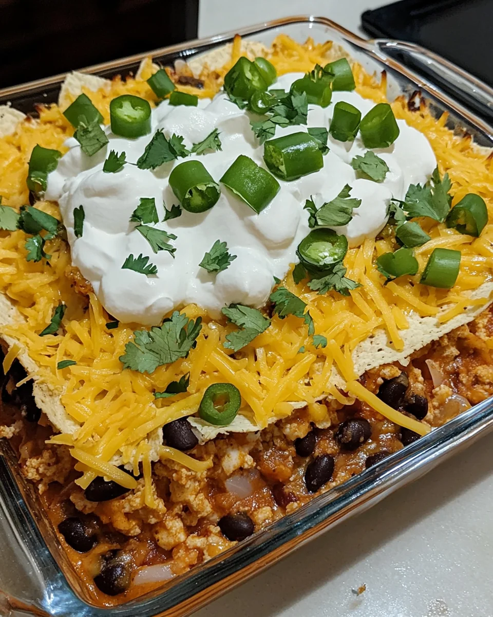 Layered Taco Bake: A Hearty and Flavorful Comfort Dish