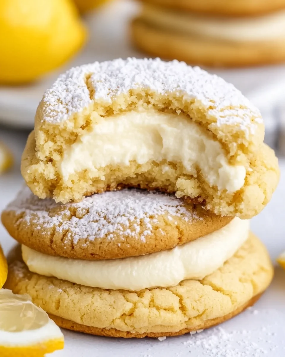 Fresh Lemon Cheesecake Cookies