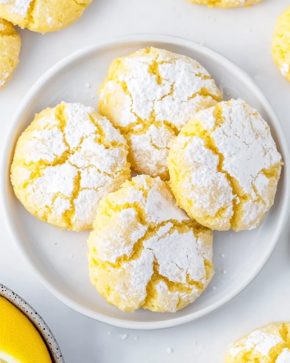 Perfect Lemon Crinkle Cookies