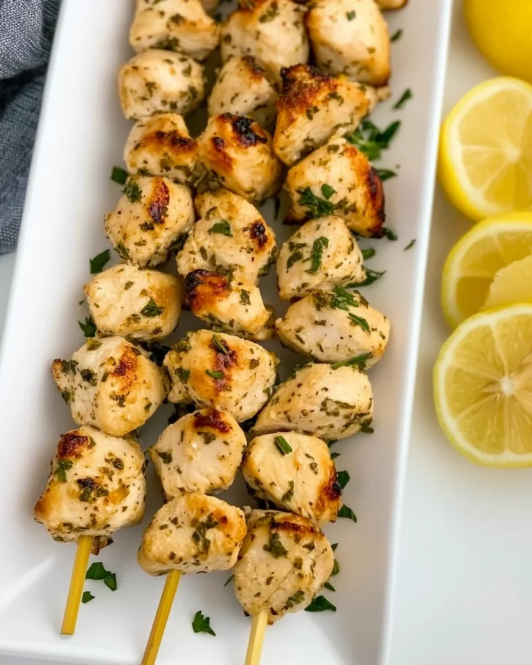 Lemon Herb Chicken Skewers With Fresh Flavor