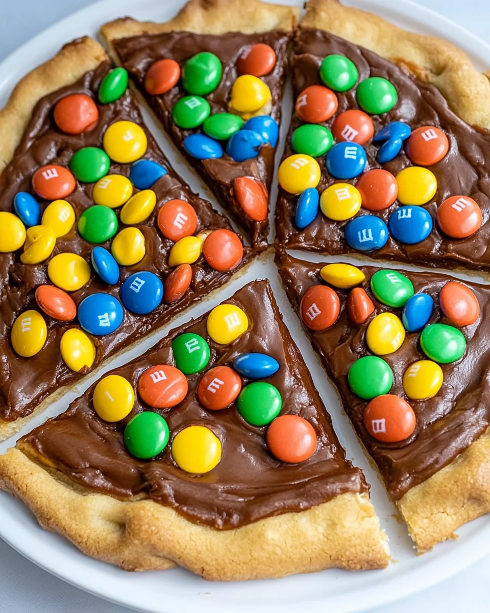 Delicious Homemade Cookie Pizza