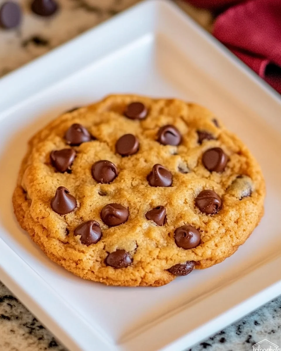 Simple Homemade Chocolate Chip Cookie