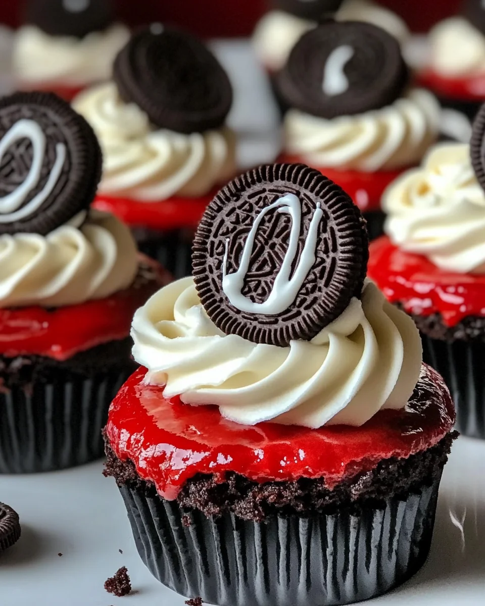 Mini Red Velvet Oreo Cheesecakes Recipe Made From Scratch - additional image