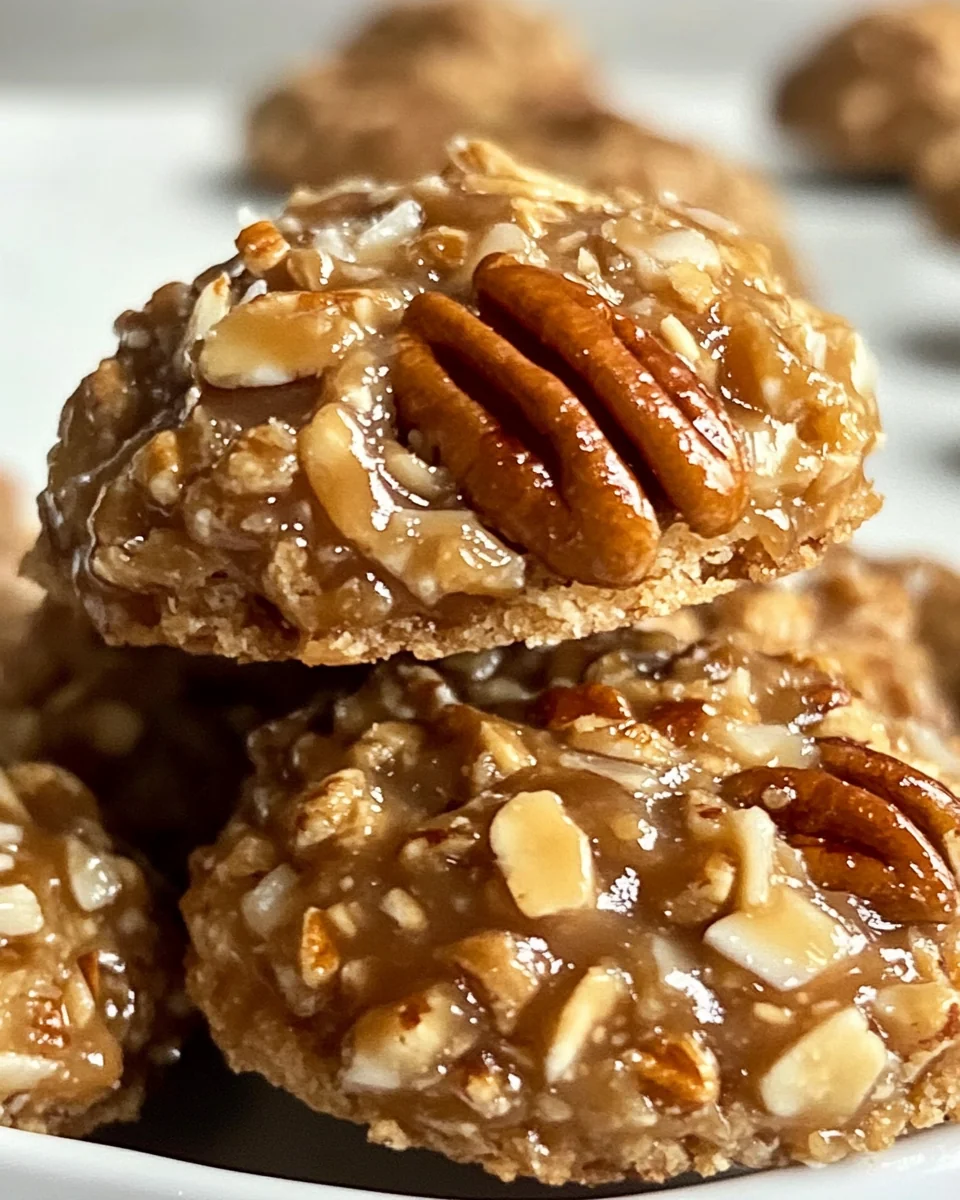No-Bake Pecan Coconut Praline Cookies Made Simple - additional image