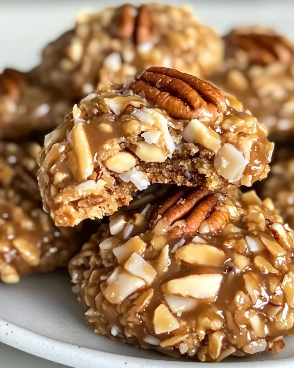 No-Bake Pecan Coconut Praline Cookies Made Simple - additional image