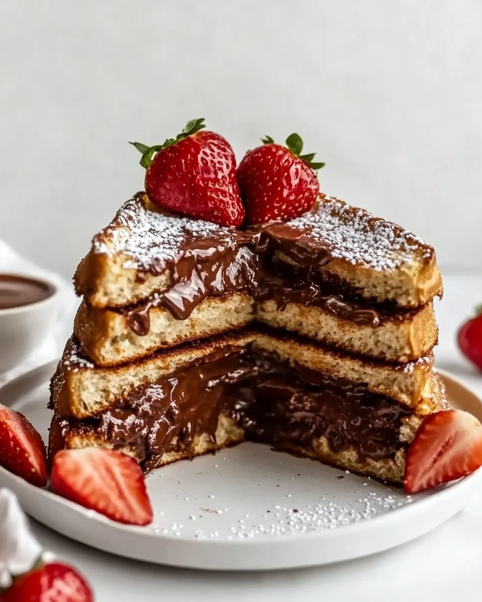 Homemade Nutella French Toast Delight