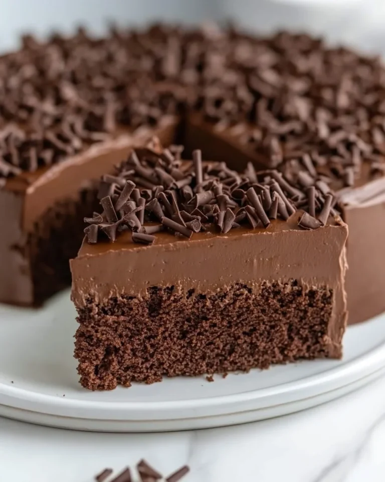 Classic Chocolate Traybake Cake Made From Scratch