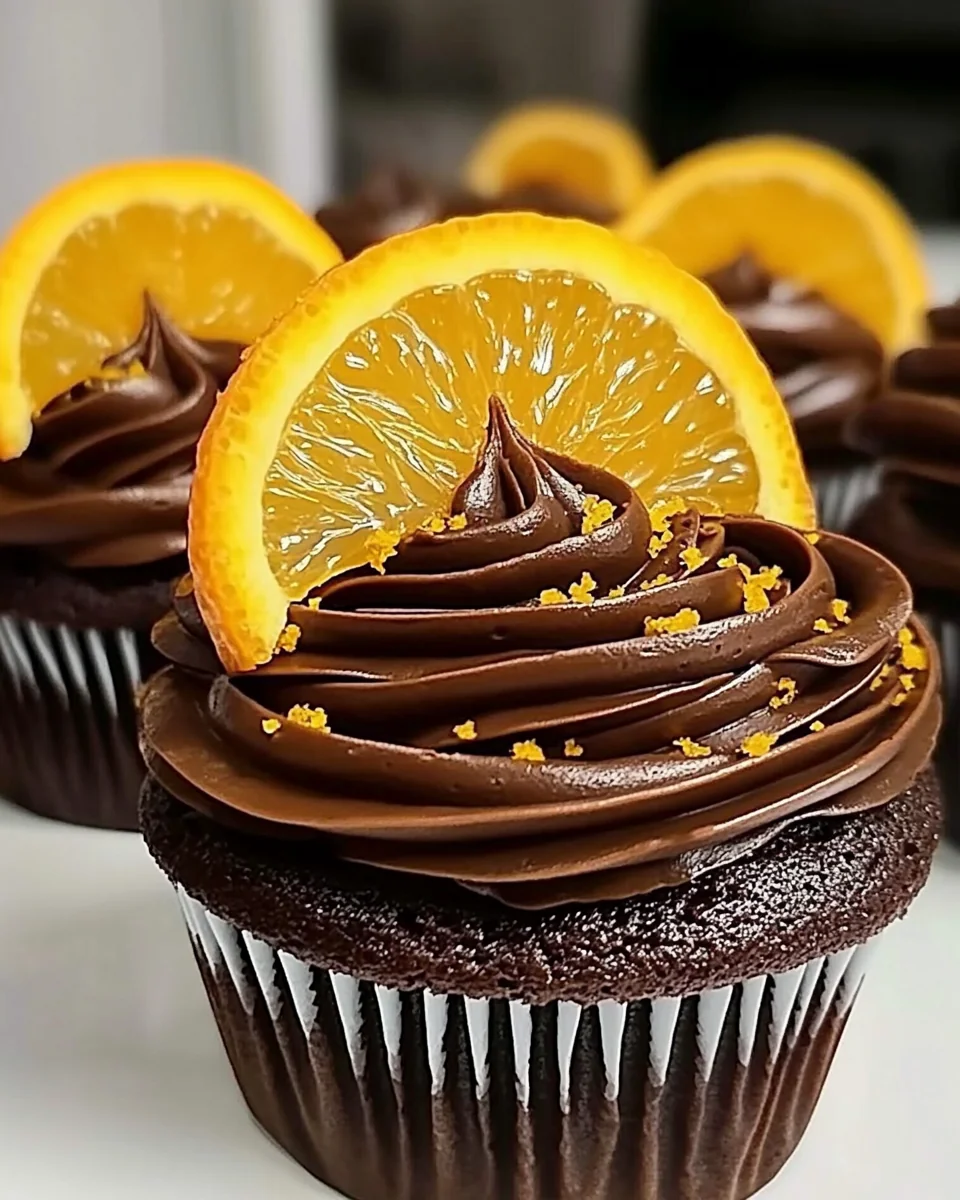 Fresh Orange Chocolate Cupcakes - additional image